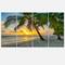 Designart - Beach in Caribbean Island of Barbados - Modern Seascape Canvas Artwork